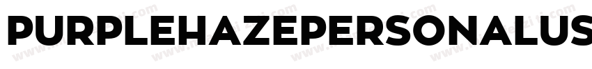 PURPLEHAZEPERSONALUSE Black字体转换